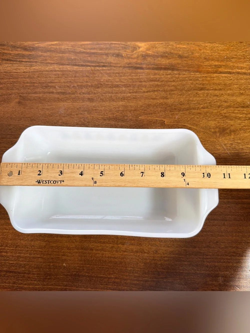 Anchor Hocking Fire King Loaf Pan  Candle Glow Atomic